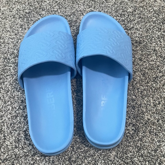 Burberry TB Monogram Blue Slides Men’s Sandal - Picture 2 of 4